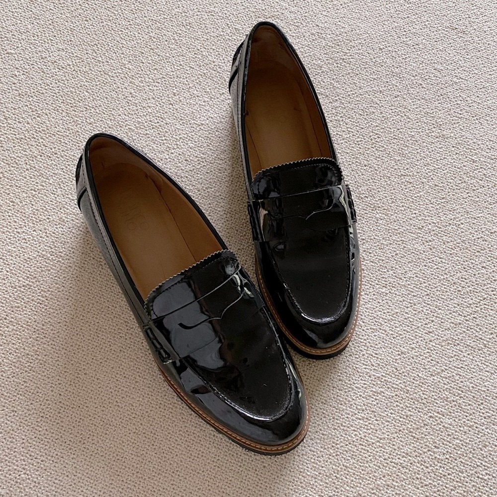 Franco Sarto Patent Leather Loafers